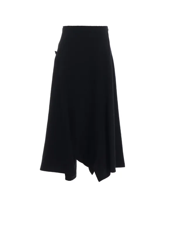 TOP VINTAGE FLANNEL ASYMMETRIC FLARE PANTS sold by Yohji Yamamoto