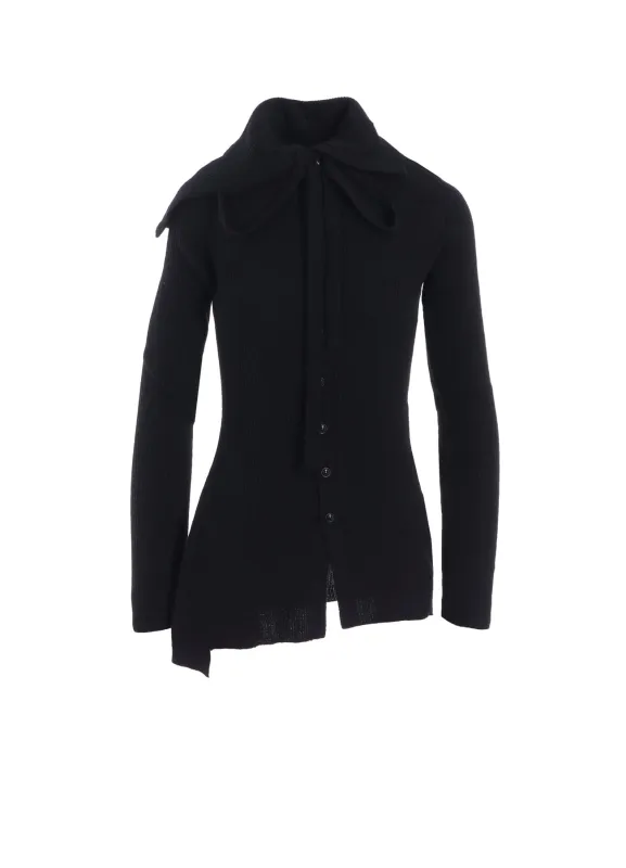 DOUBLE COLLAR ASSYMETRIC CARDIGAN sold by Yohji Yamamoto