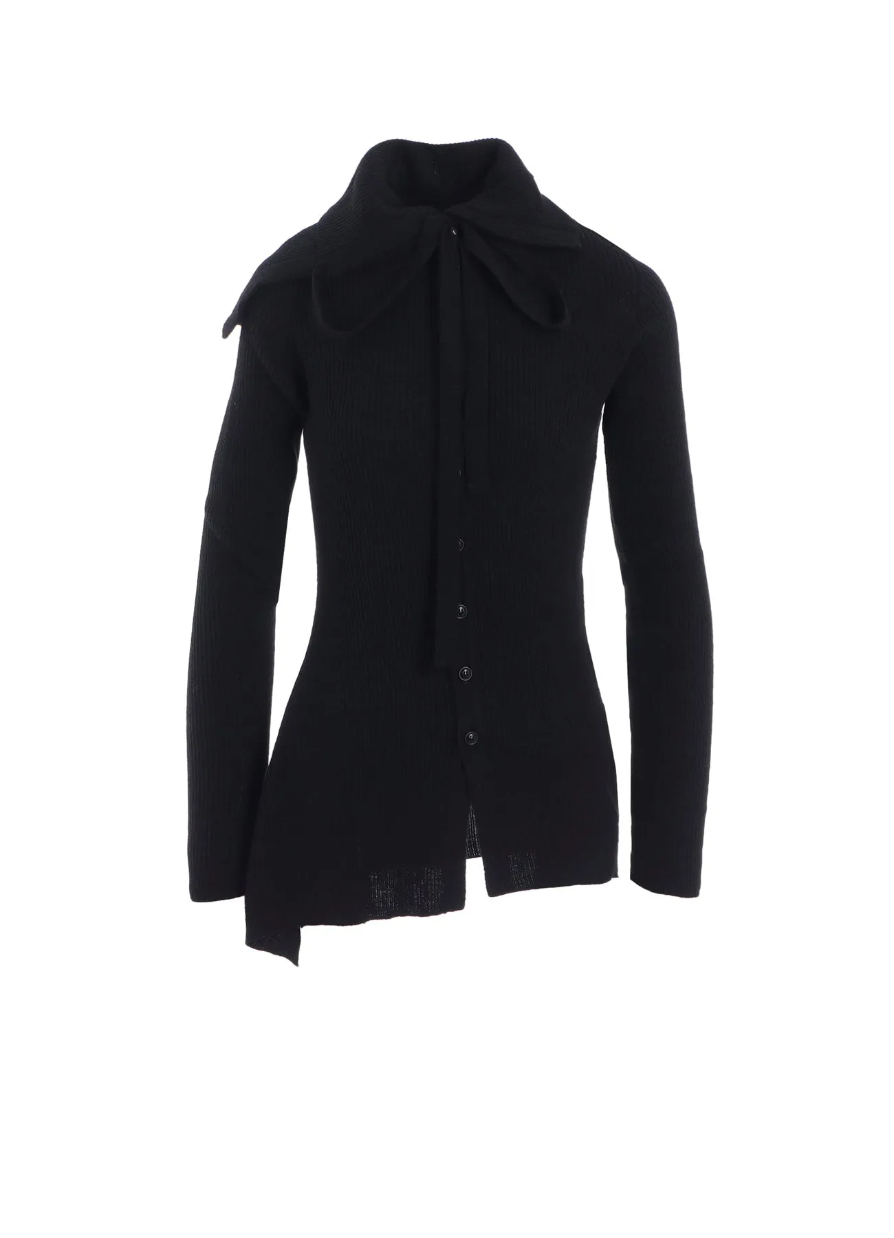 DOUBLE COLLAR ASSYMETRIC CARDIGAN sold by Yohji Yamamoto