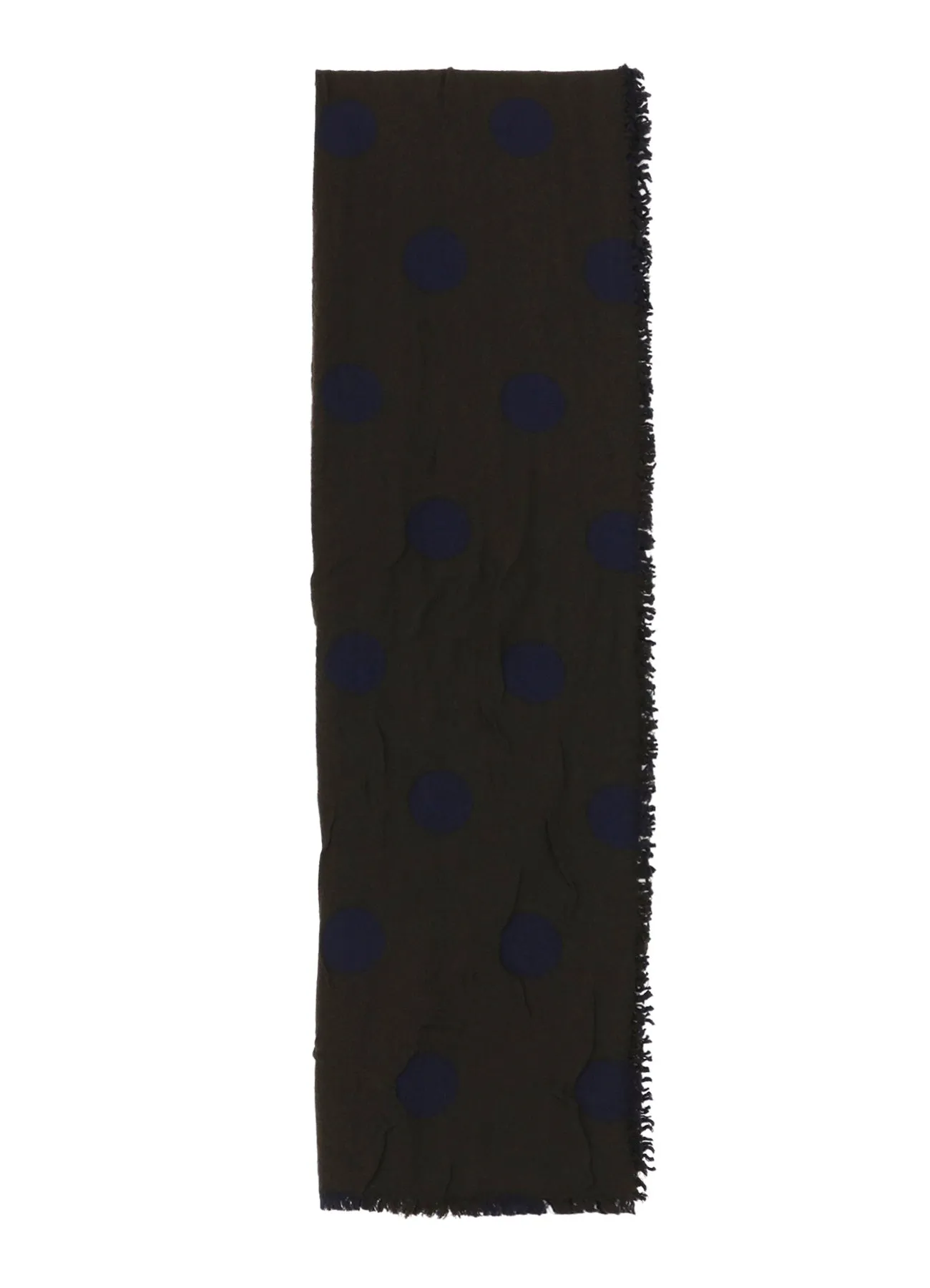 WOOL MILLING REVERSIBLE POLKA DOT SCARF sold by Yohji Yamamoto product image thumbnail 3