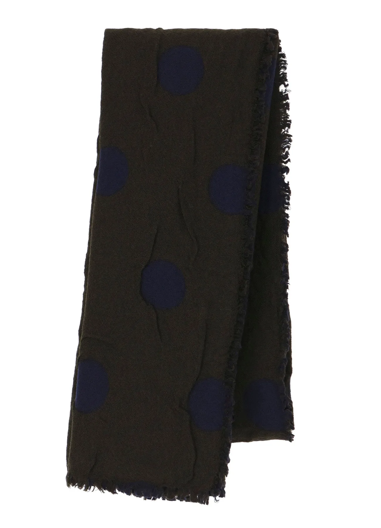WOOL MILLING REVERSIBLE POLKA DOT SCARF sold by Yohji Yamamoto product image thumbnail 2