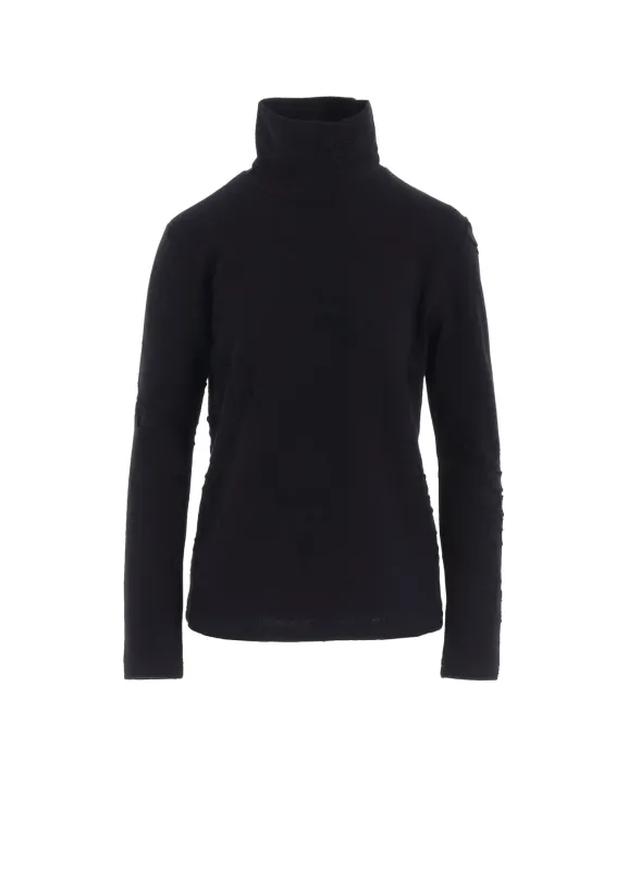 BONDED HOLE JQ HIGH NECK LONG T sold by Yohji Yamamoto