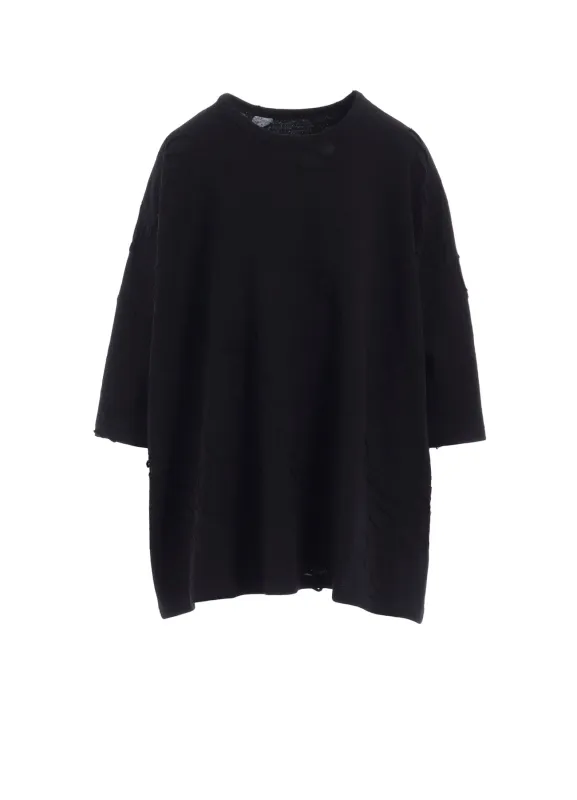 BONDED HOLE JQ ROUND NECK BIG T sold by Yohji Yamamoto