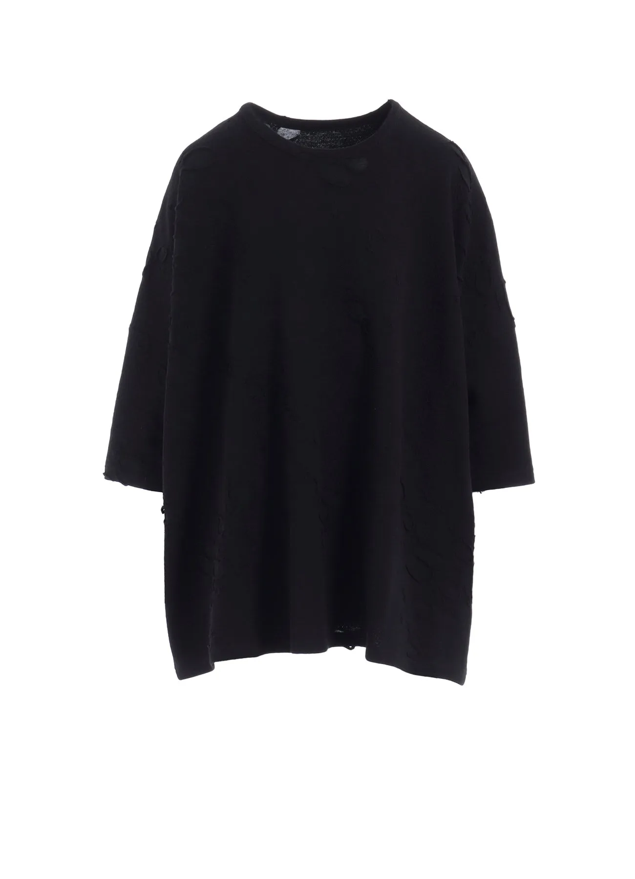 BONDED HOLE JQ ROUND NECK BIG T sold by Yohji Yamamoto