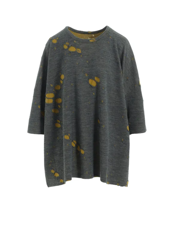 BONDED HOLE JQ ROUND NECK BIG T sold by Yohji Yamamoto