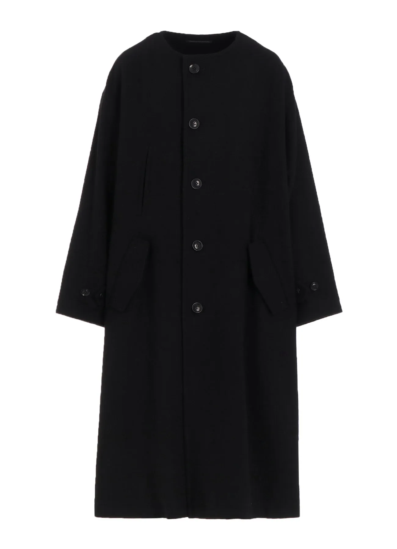 TOP VINTAGE FLANNEL COLLARLESS COAT sold by Yohji Yamamoto product image thumbnail 2