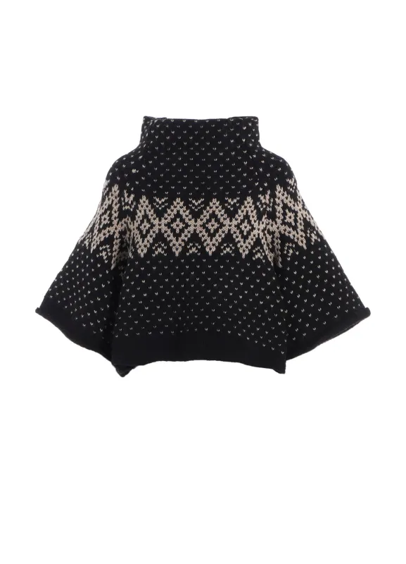 NORDIC JQ SHORT RAGLAN SLEEVE PULLOVER made by Yohji Yamamoto