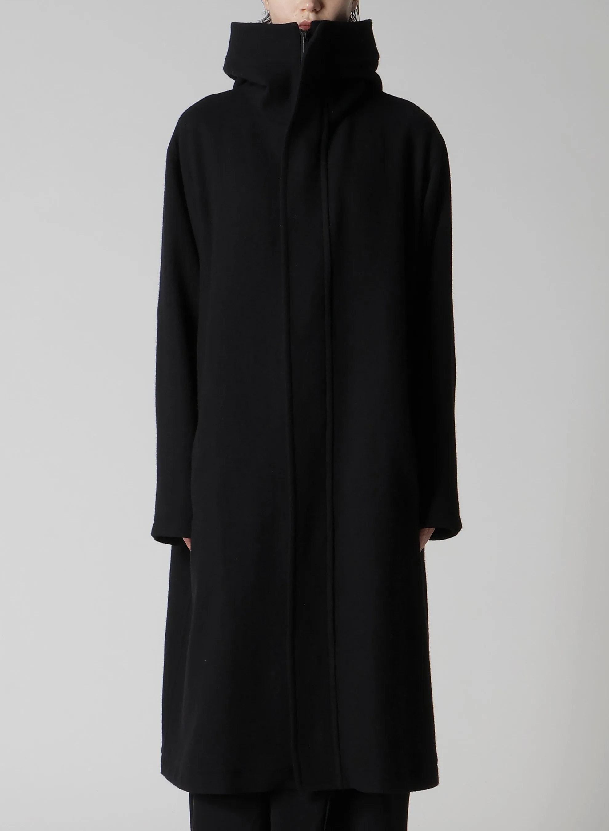 TOP VINTAGE FLANNEL HOODIE COAT sold by Yohji Yamamoto product image thumbnail 5