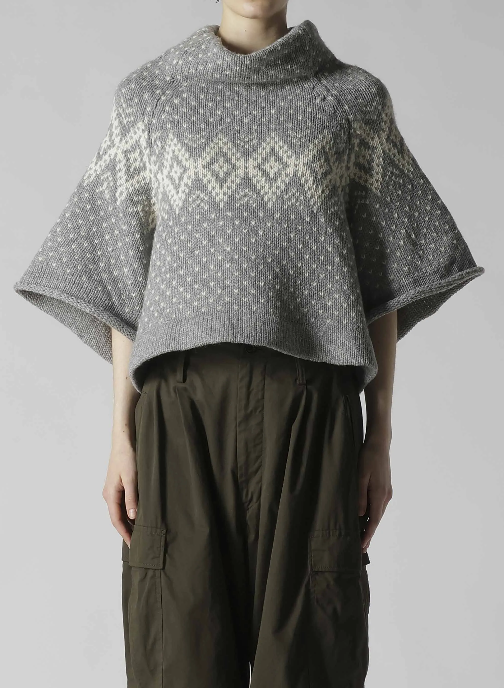 NORDIC JQ SHORT RAGLAN SLEEVE PULLOVER sold by Yohji Yamamoto product image thumbnail 4