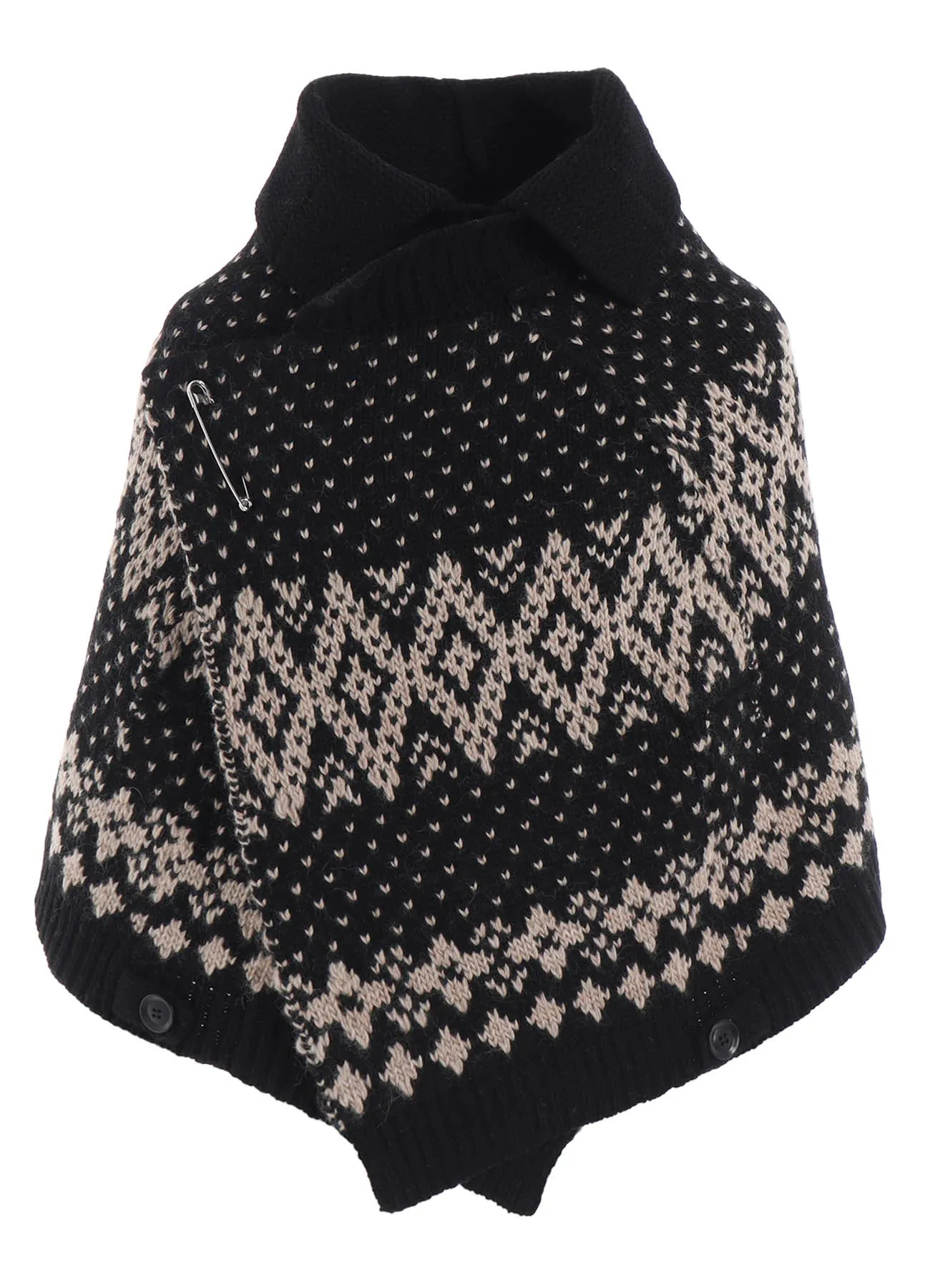 NORDIC JQ CAPE W/COLLAR sold by Yohji Yamamoto product image thumbnail 2