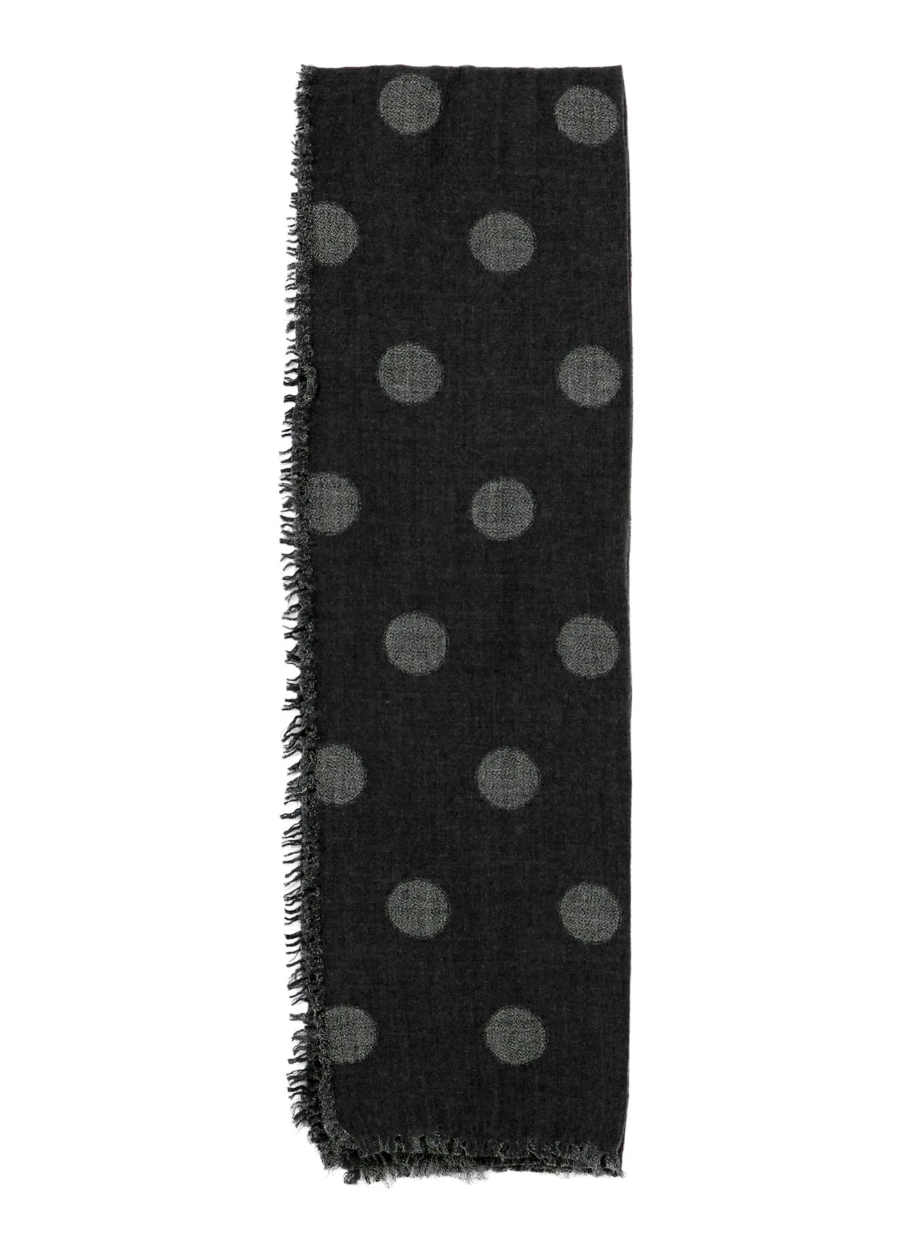 WOOL MILLING REVERSIBLE POLKA DOT SCARF sold by Yohji Yamamoto product image thumbnail 4