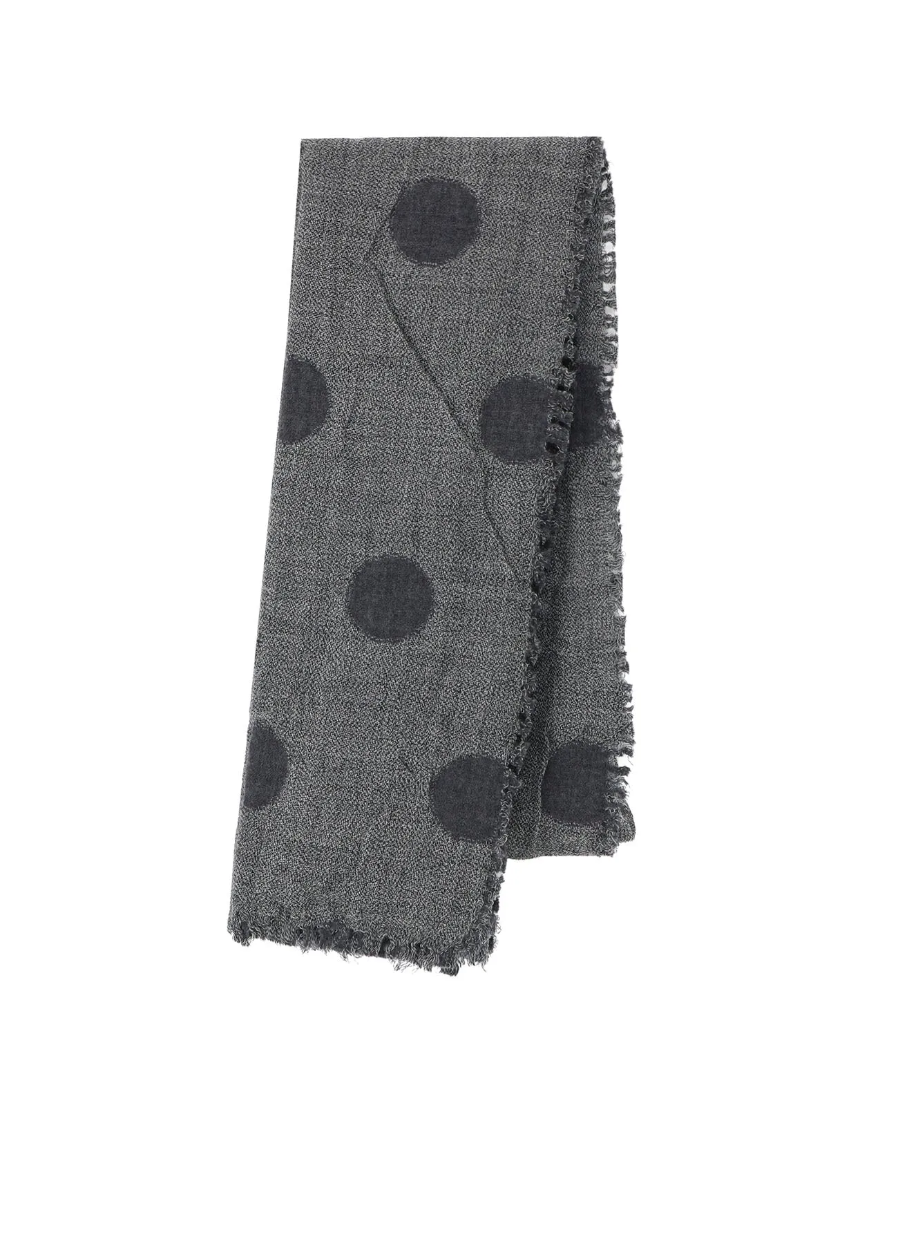 WOOL MILLING REVERSIBLE POLKA DOT SCARF sold by Yohji Yamamoto