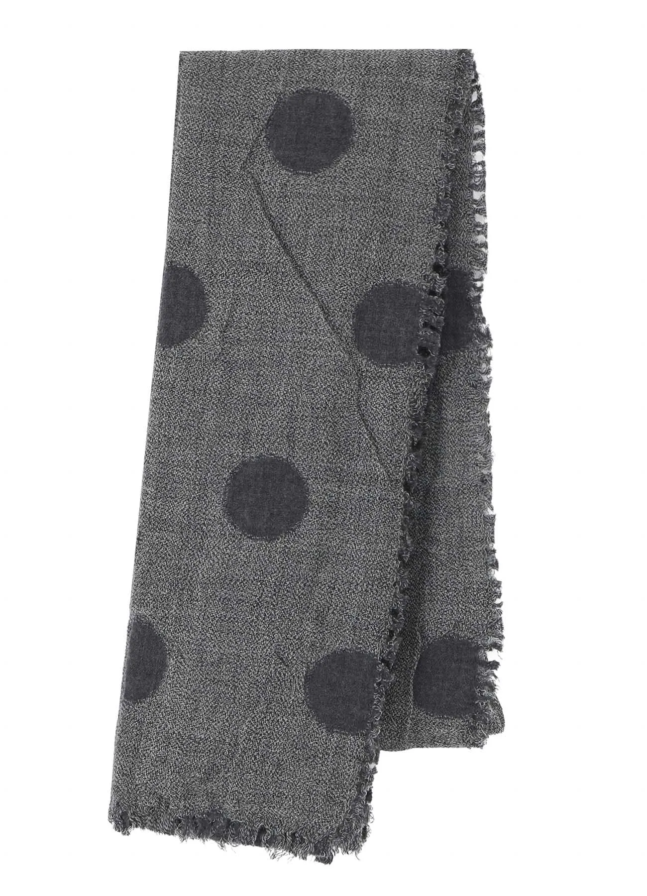 WOOL MILLING REVERSIBLE POLKA DOT SCARF sold by Yohji Yamamoto product image thumbnail 2