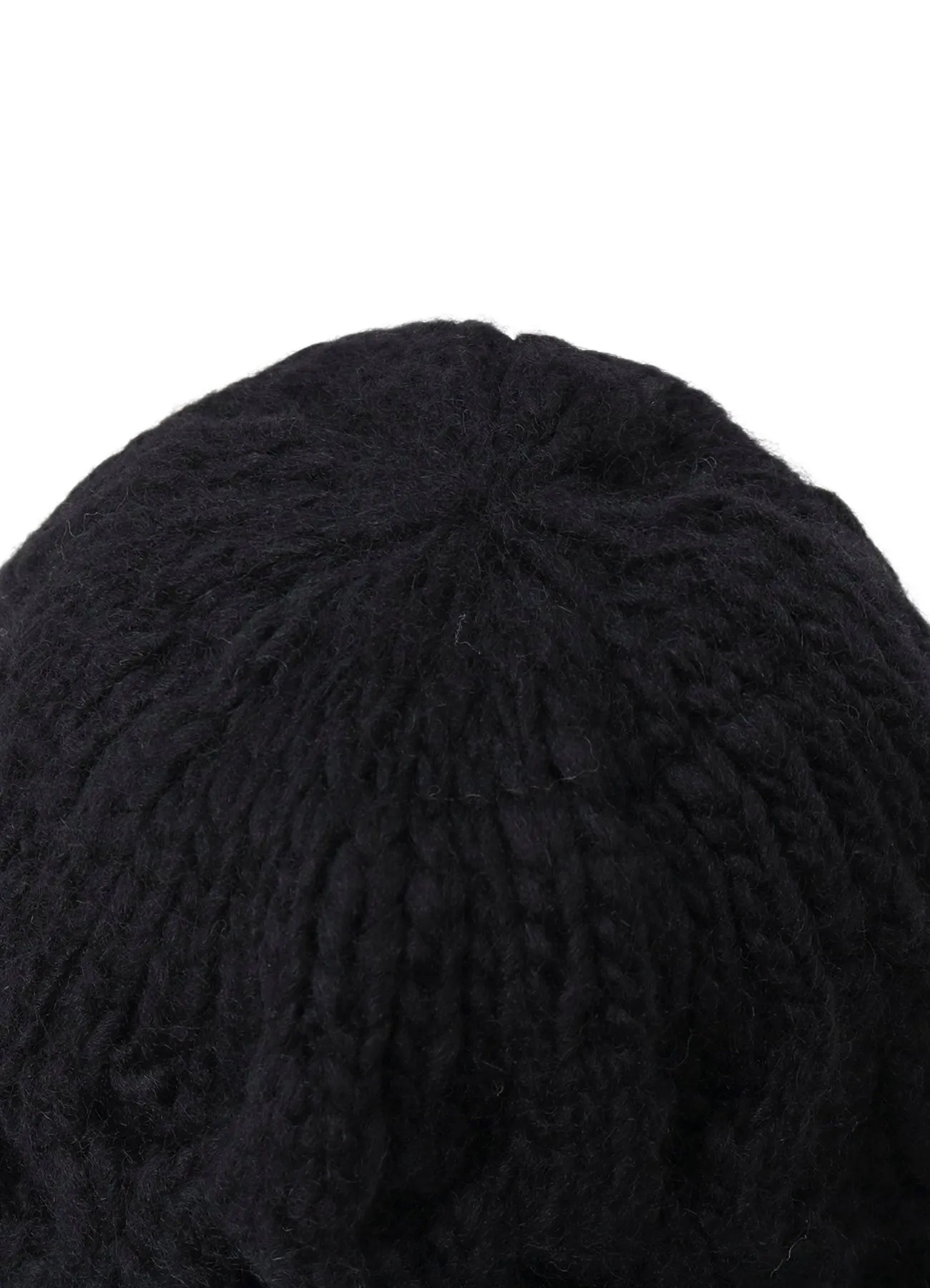 SLUB WOOL BEANIE W/ EAR FLAP sold by Yohji Yamamoto product image thumbnail 4