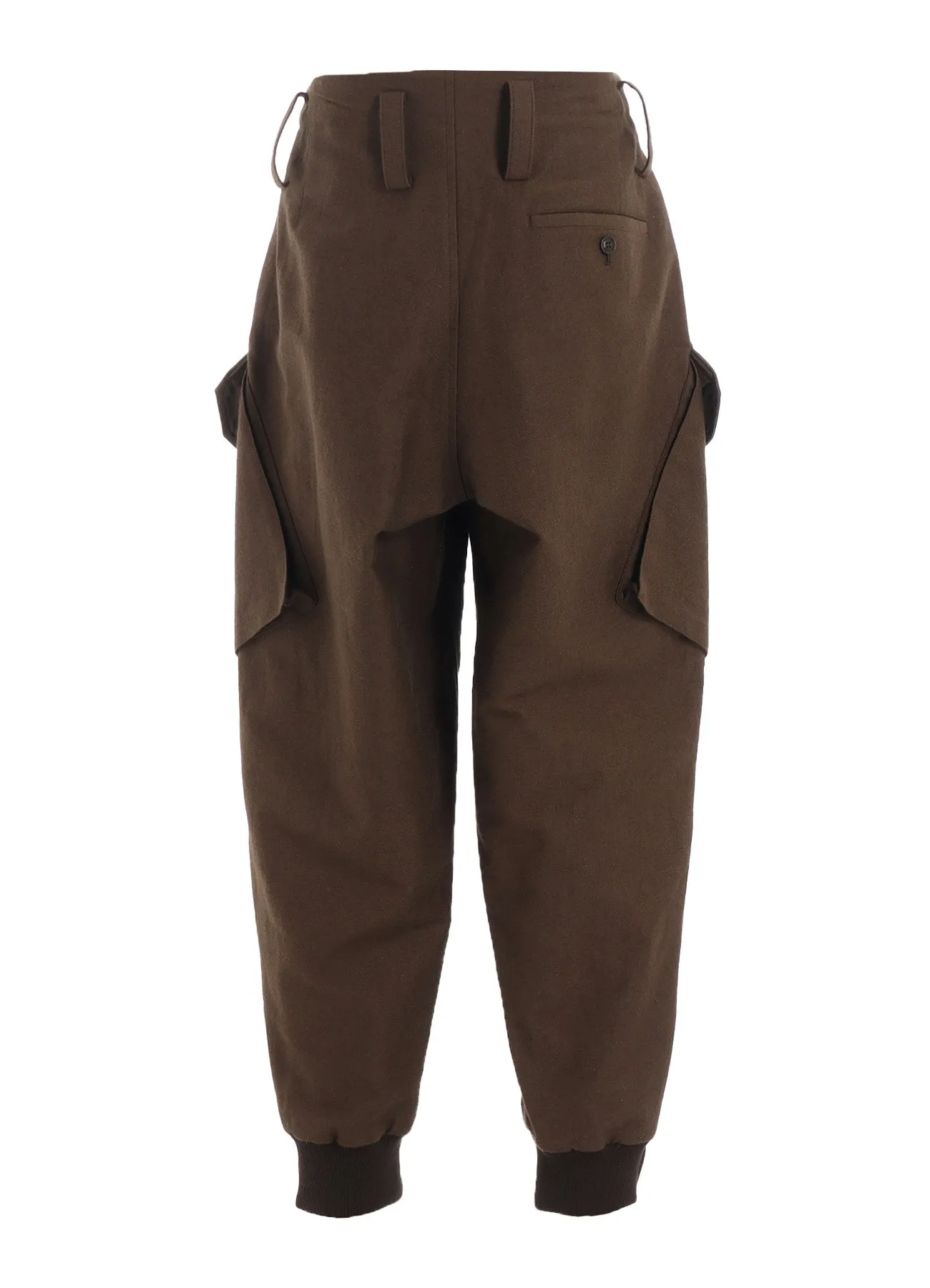 COTTON/FLAX MOLESKIN RIB HEM PANTS sold by Yohji Yamamoto product image thumbnail 3