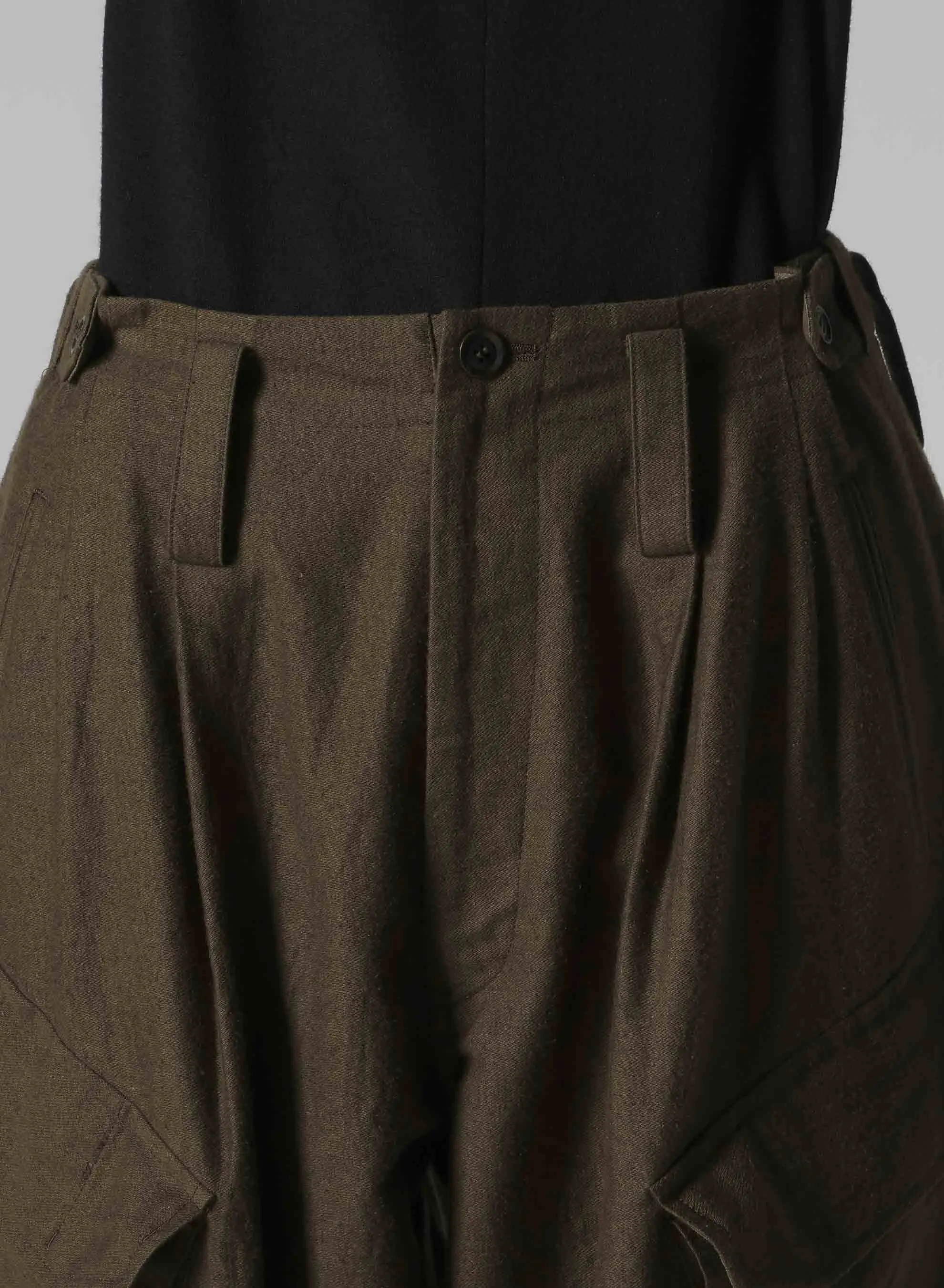 COTTON/FLAX MOLESKIN RIB HEM PANTS sold by Yohji Yamamoto product image thumbnail 5