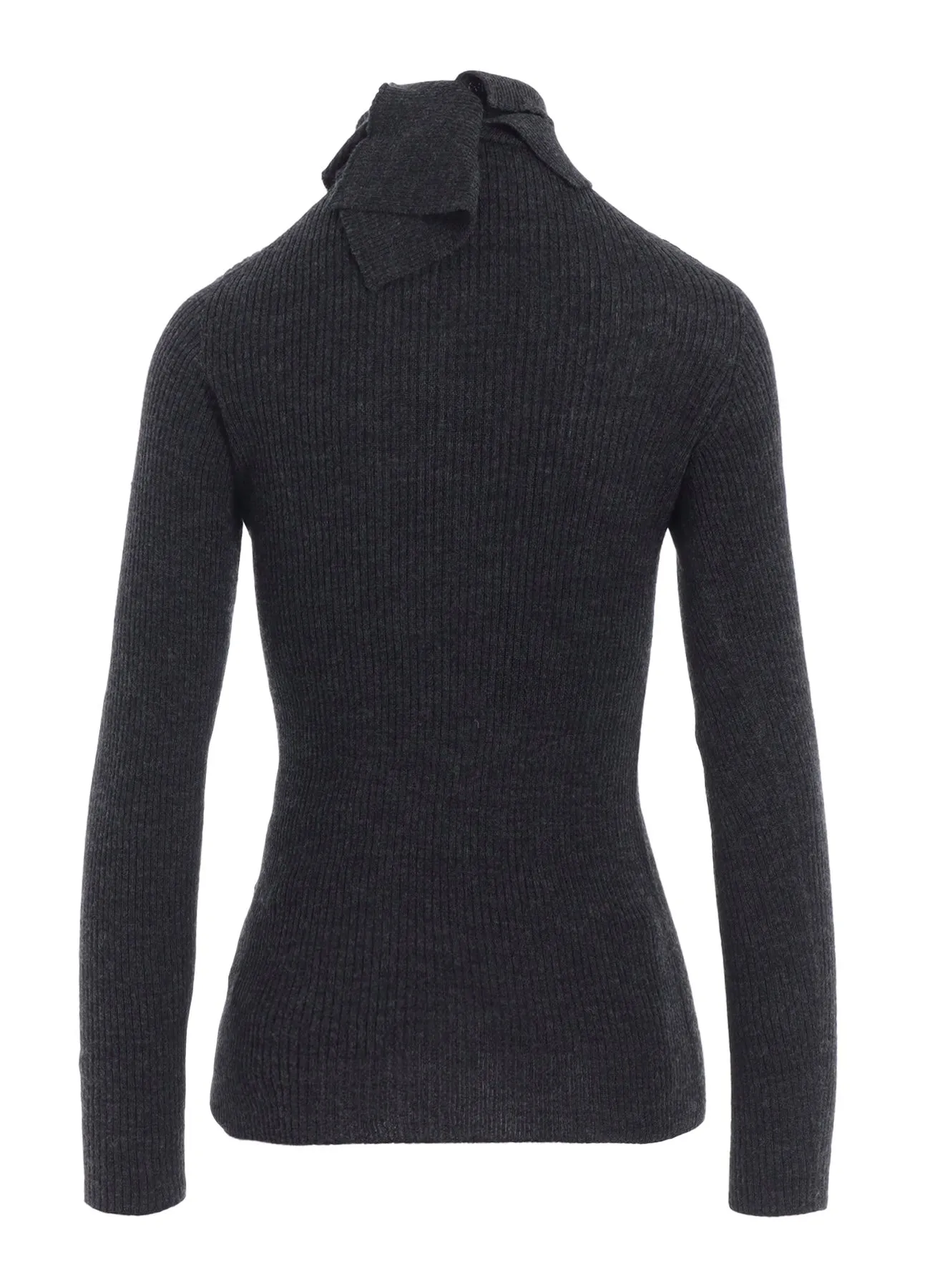 DOUBLE HIGH NECK RIB PULLOVER sold by Yohji Yamamoto product image thumbnail 4