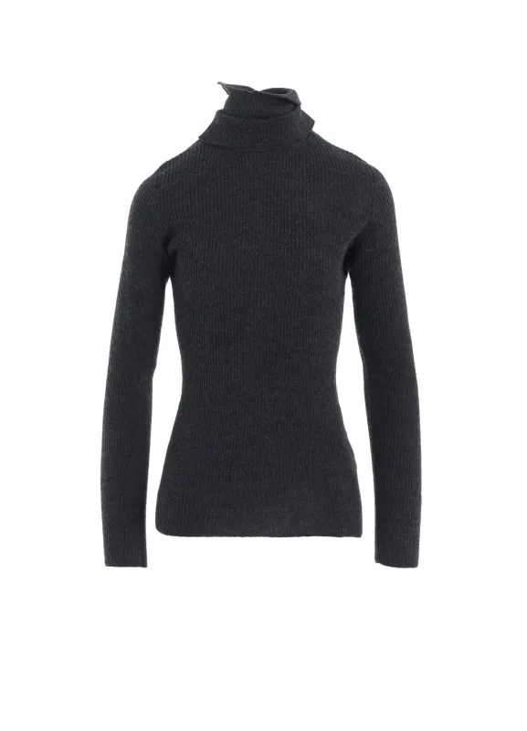 DOUBLE HIGH NECK RIB PULLOVER made by Yohji Yamamoto