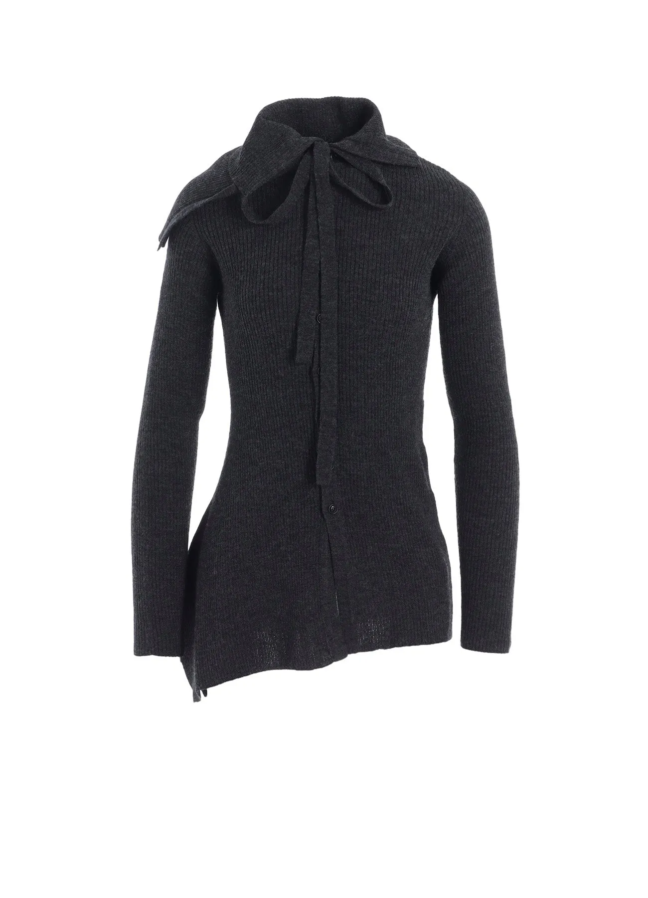 DOUBLE COLLAR ASSYMETRIC CARDIGAN sold by Yohji Yamamoto