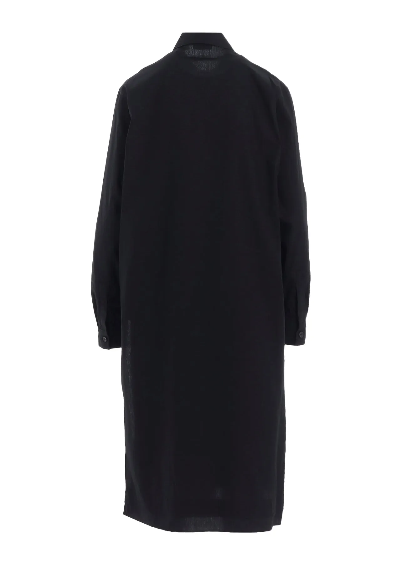 100/2 BROAD COTTON LAYERED LONG SHIRT sold by Yohji Yamamoto product image thumbnail 4