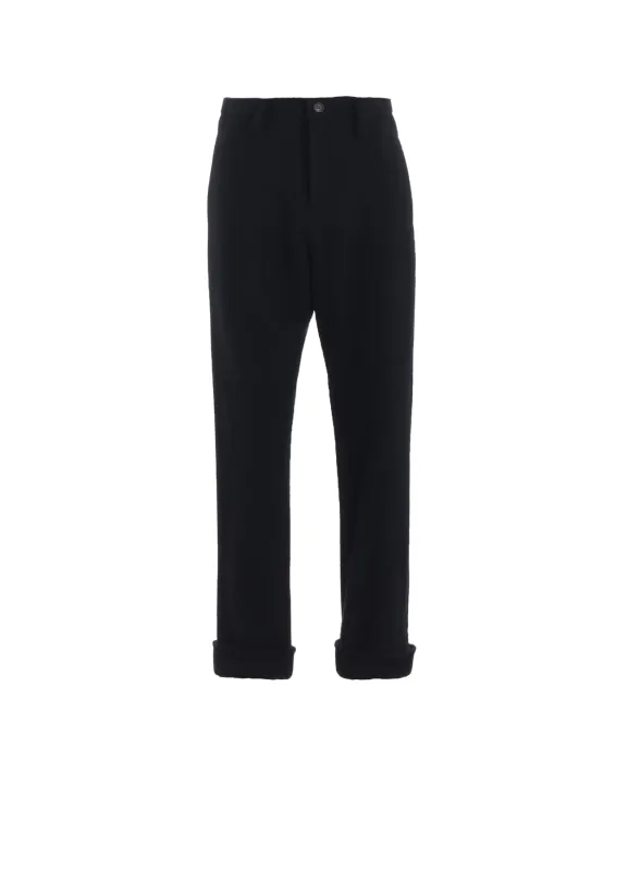 LIGHT MOSSER SLIT SLIM PANTS sold by Yohji Yamamoto