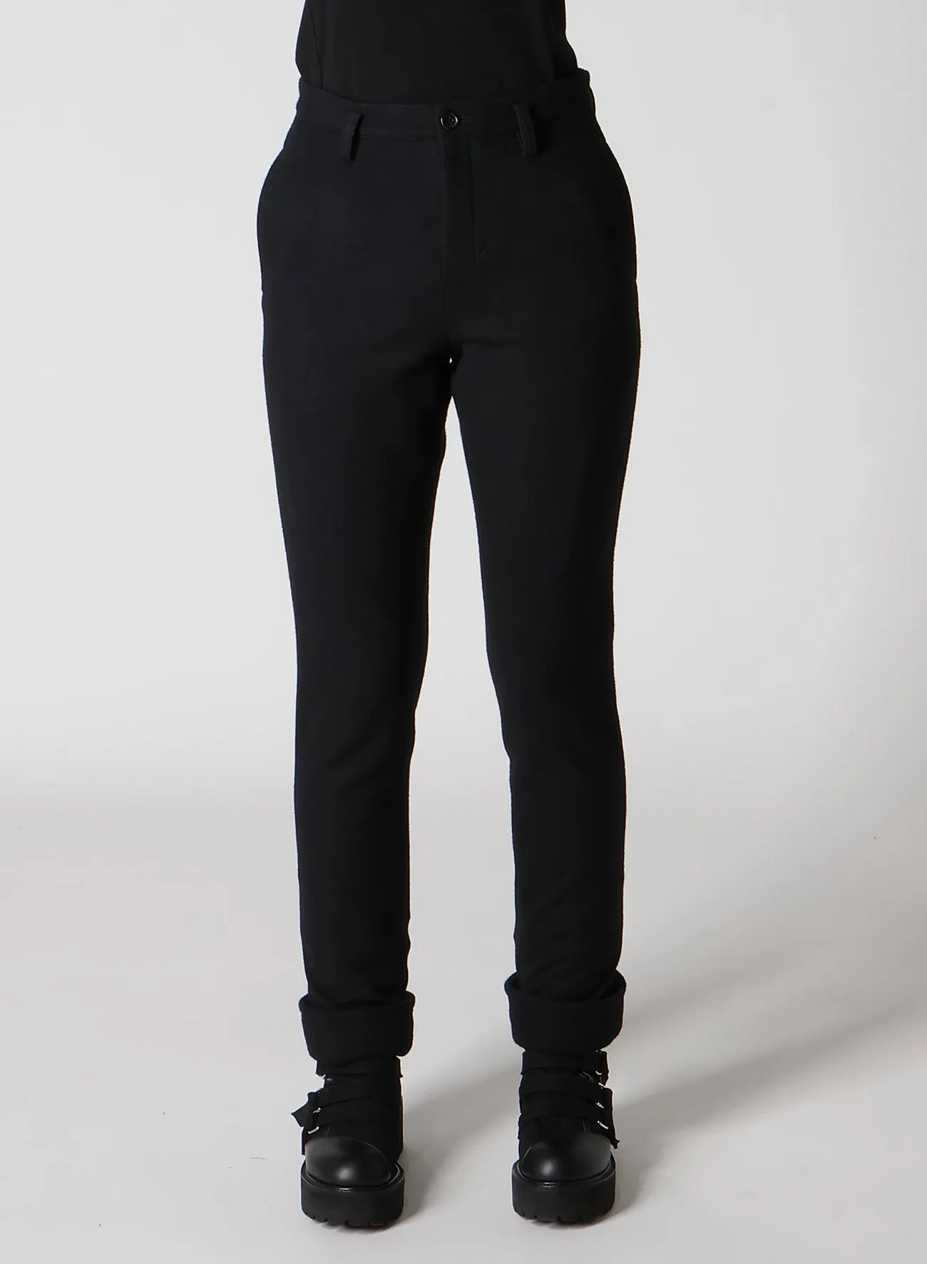 LIGHT MOSSER SLIT SLIM PANTS sold by Yohji Yamamoto product image thumbnail 5
