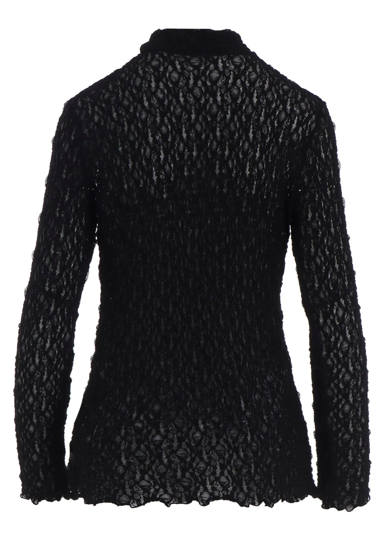 FLOWER SHIRRING HIGH NECK PULLOVER sold by Yohji Yamamoto product image thumbnail 4