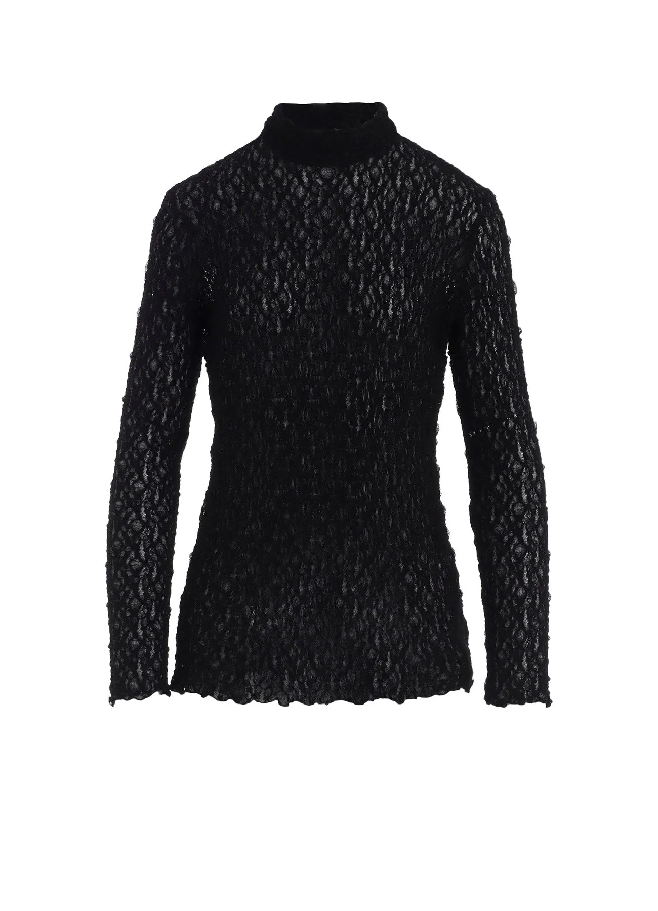 FLOWER SHIRRING HIGH NECK PULLOVER sold by Yohji Yamamoto