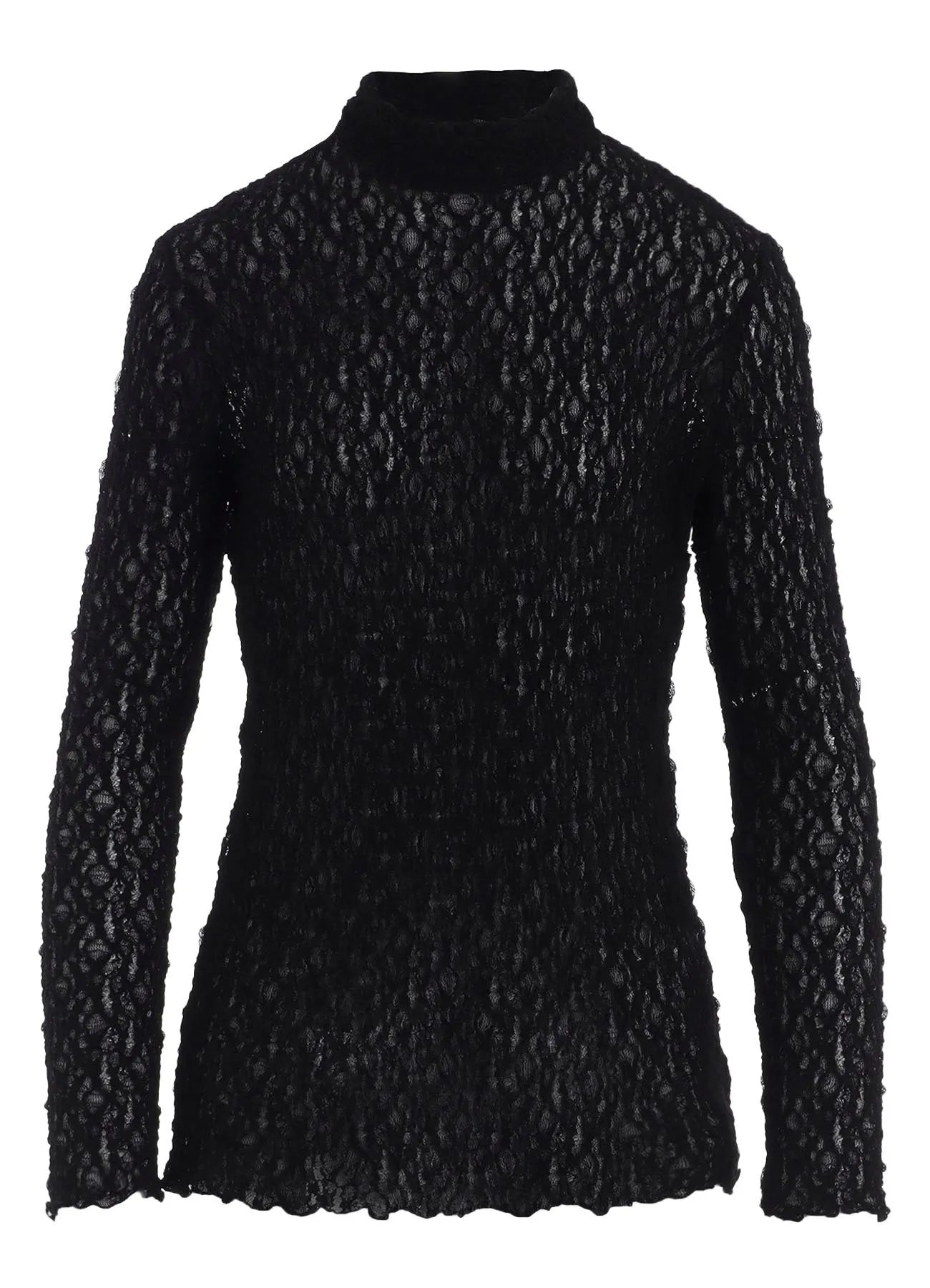 FLOWER SHIRRING HIGH NECK PULLOVER sold by Yohji Yamamoto product image thumbnail 2