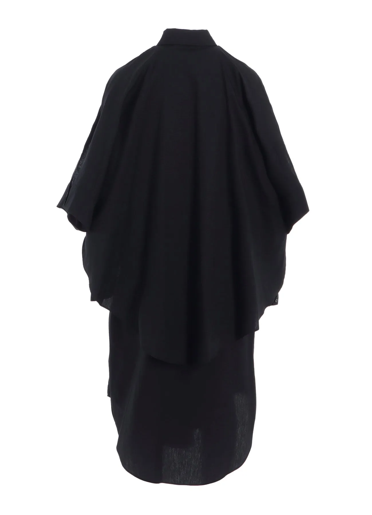 100/2 BROAD COTTON LAYERED DRESS sold by Yohji Yamamoto product image thumbnail 4