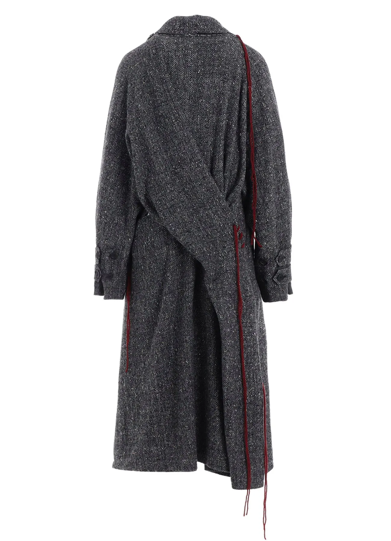 NEP TWEED BACK DRAPE TRENCH COAT sold by Yohji Yamamoto product image thumbnail 3