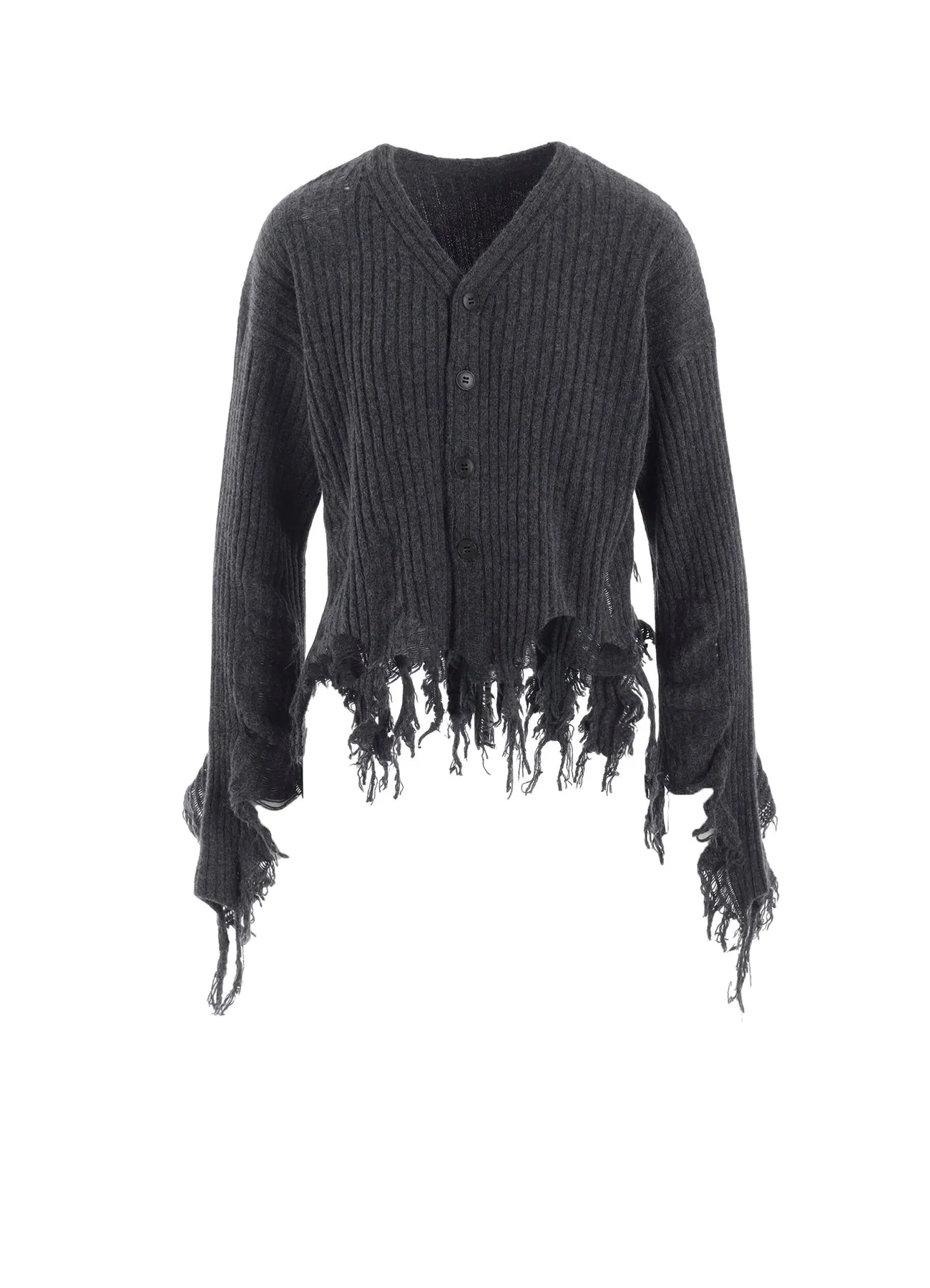 CRUSHED RIB CARDIGAN sold by Yohji Yamamoto