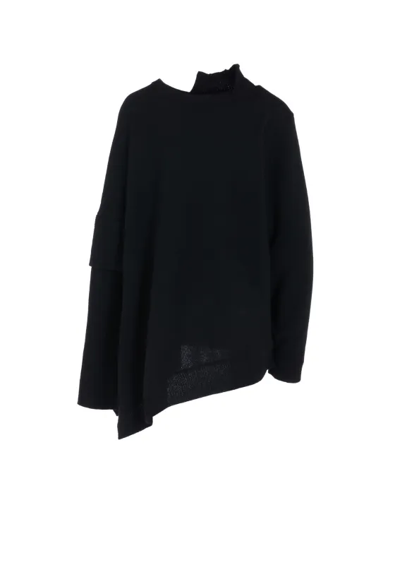 PLAIN STITCH ASYMMETRY PO A sold by Yohji Yamamoto