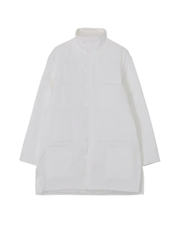100/2 BROAD LOOP BUTTON PADDED BLOUSE sold by Yohji Yamamoto