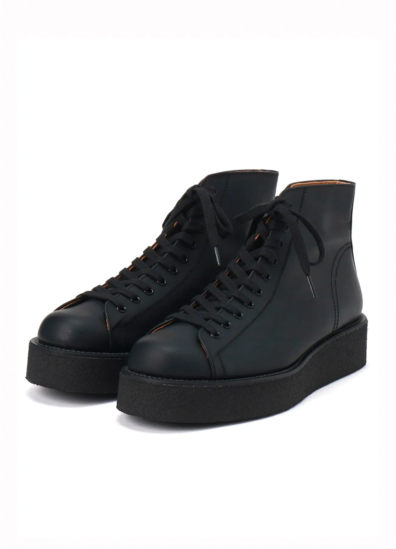 MAT GLASS LEATHER DEMI BOOTS sold by Yohji Yamamoto