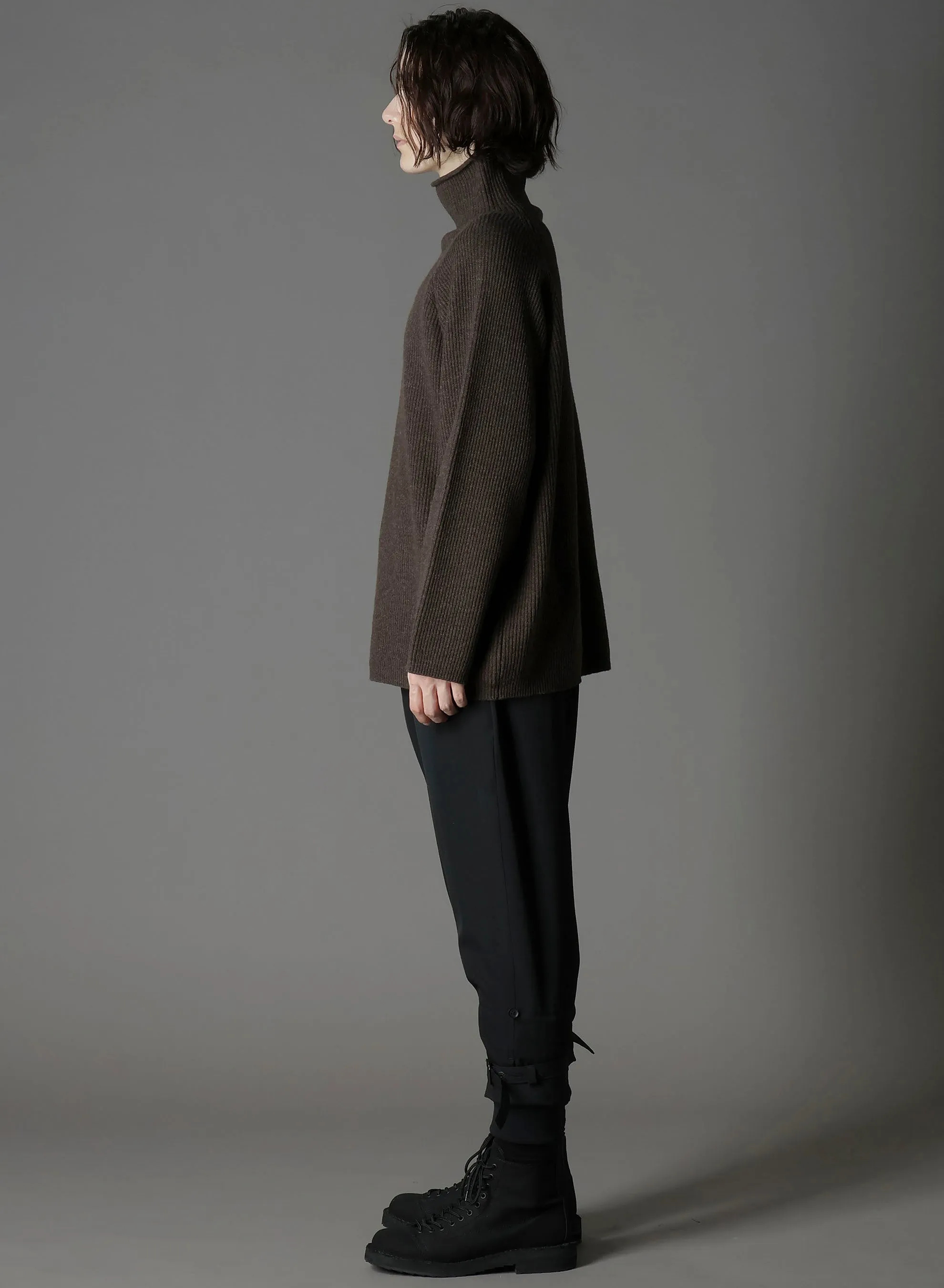 FINE MERINO WOOL RAGLAN TURTLE NECK sold by Yohji Yamamoto product image thumbnail 3