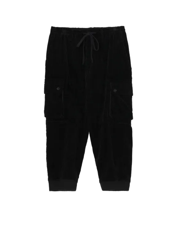 PAIR CORDUROY AIR TURNING RIBBED HEM CARGO made by Yohji Yamamoto