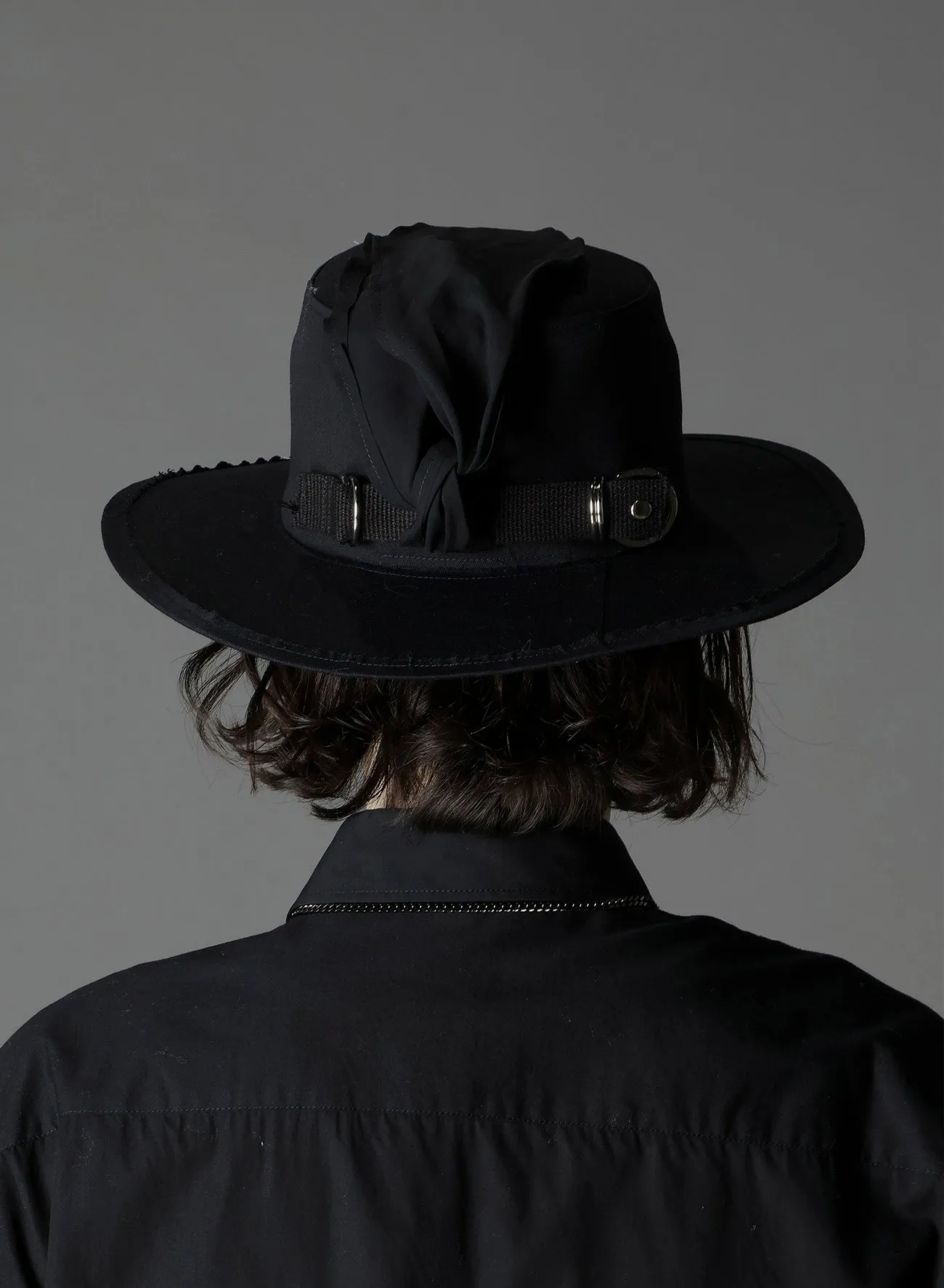 COTTON TWILL SCARF HAT sold by Yohji Yamamoto product image thumbnail 5