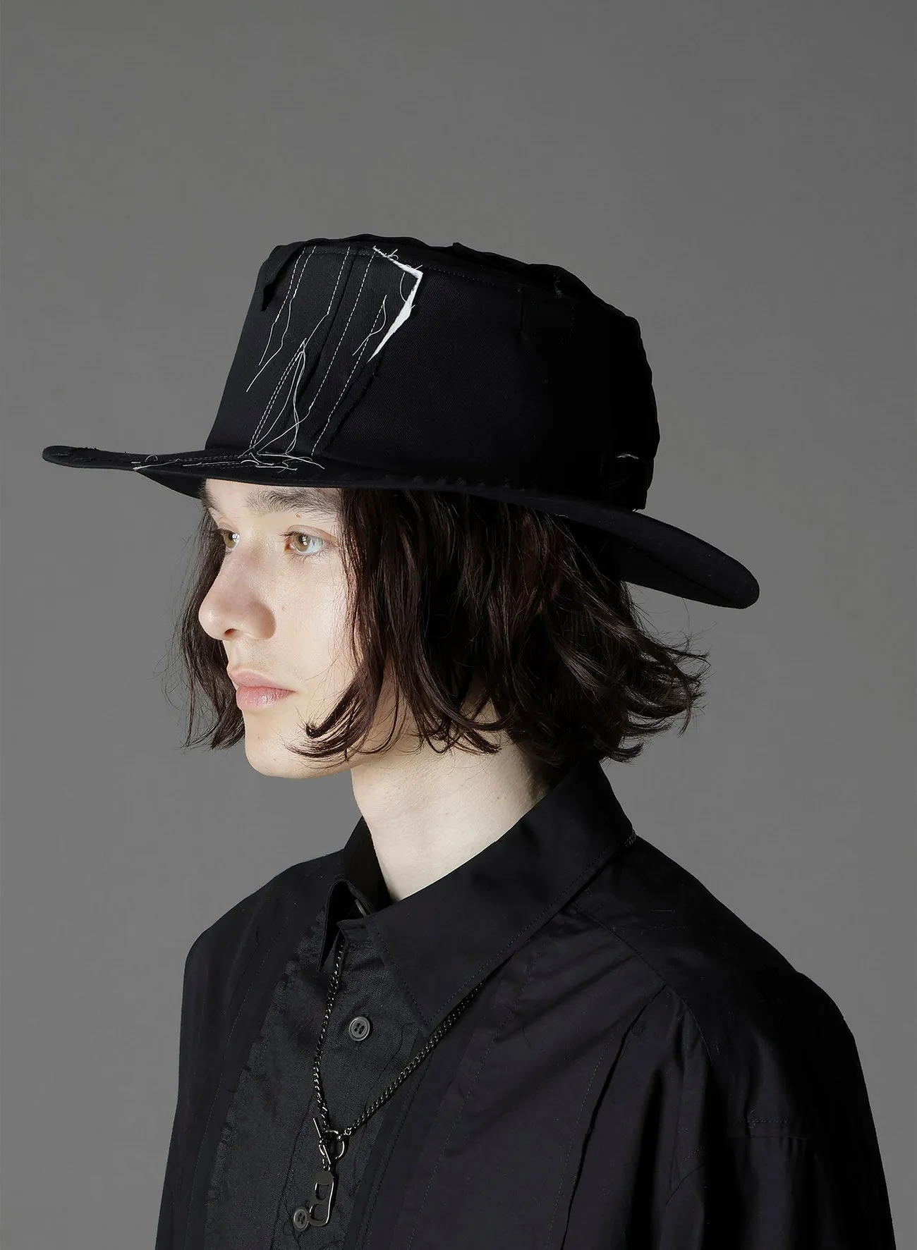 COTTON TWILL SCARF HAT sold by Yohji Yamamoto product image thumbnail 3