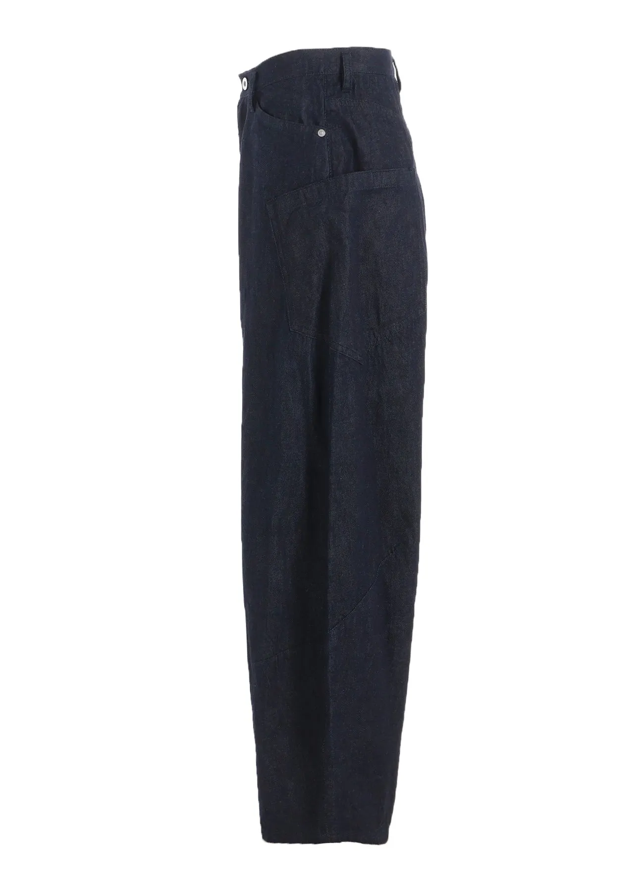 8oz DENIM SIDE DARTS PANTS sold by Yohji Yamamoto product image thumbnail 3