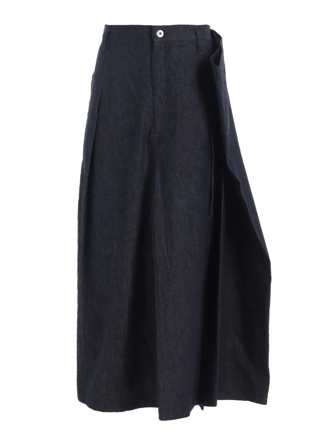 8oz DENIM SIDE DROP SKIRT sold by Yohji Yamamoto product image thumbnail 2