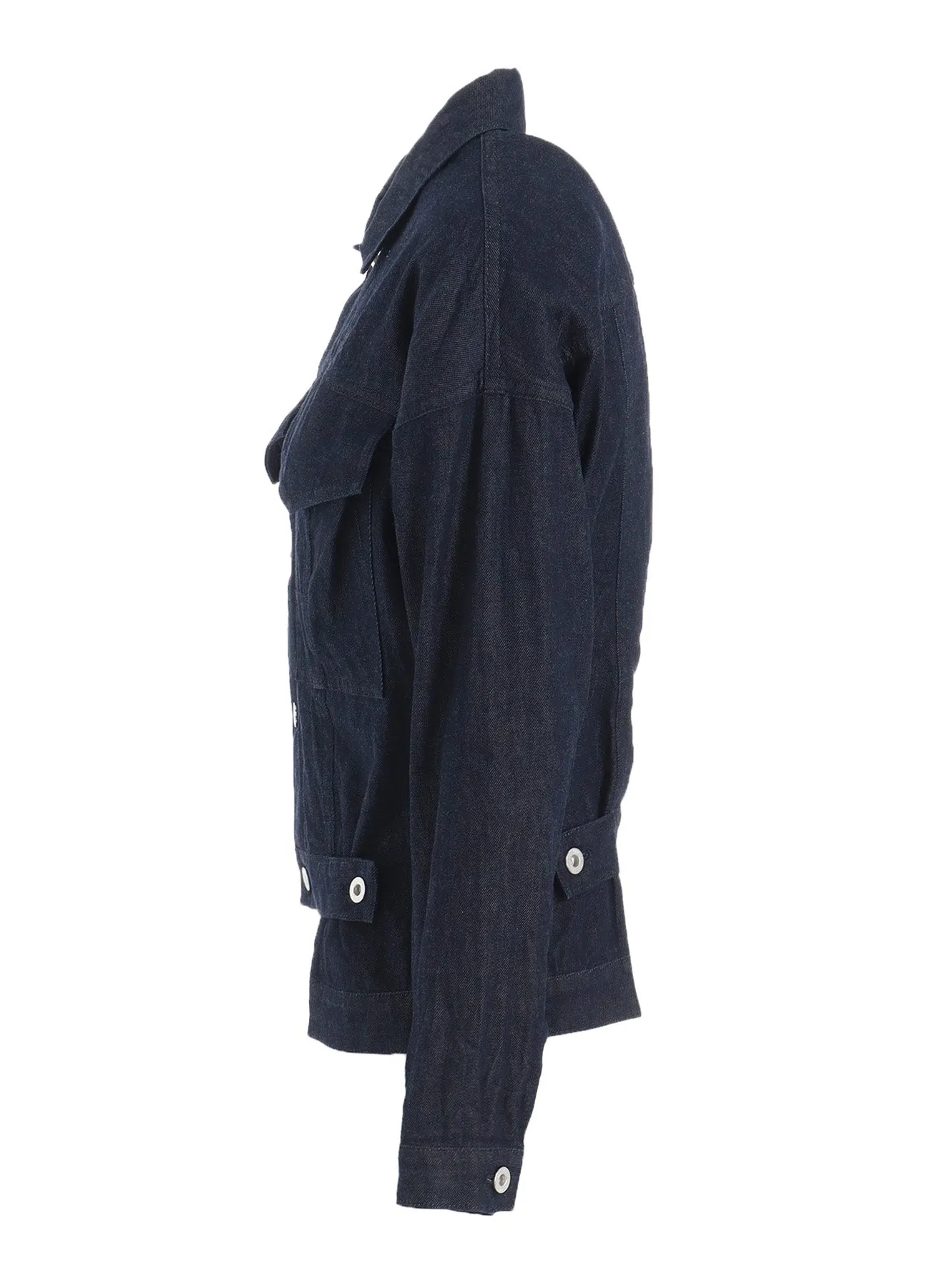 8oz DENIM STEP HEM JACKET sold by Yohji Yamamoto product image thumbnail 3