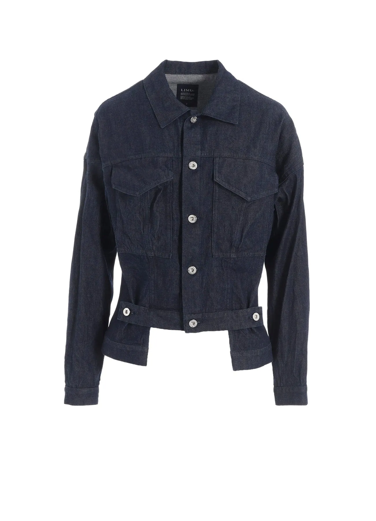 8oz DENIM STEP HEM JACKET sold by Yohji Yamamoto