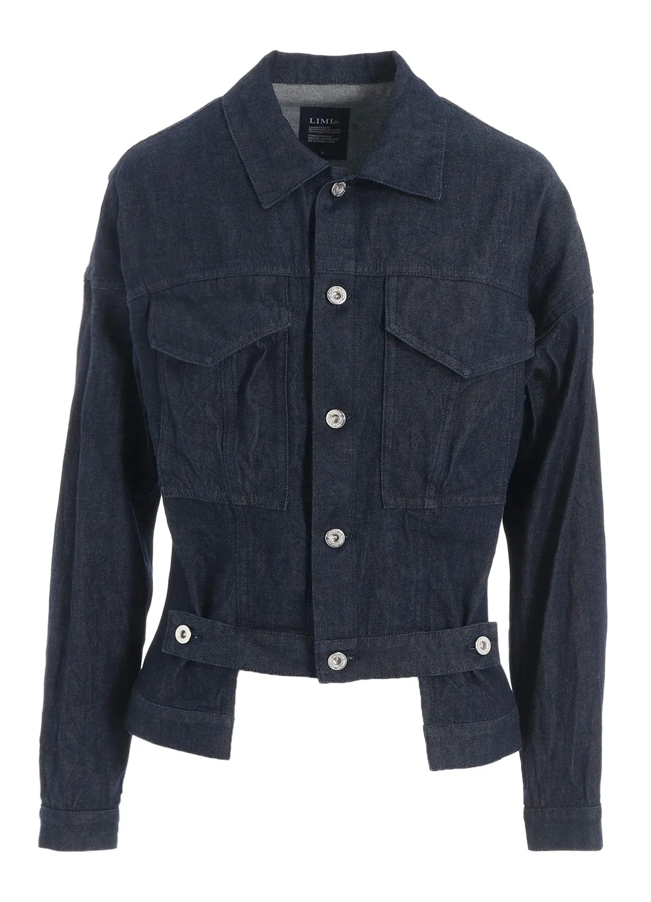 8oz DENIM STEP HEM JACKET sold by Yohji Yamamoto product image thumbnail 2