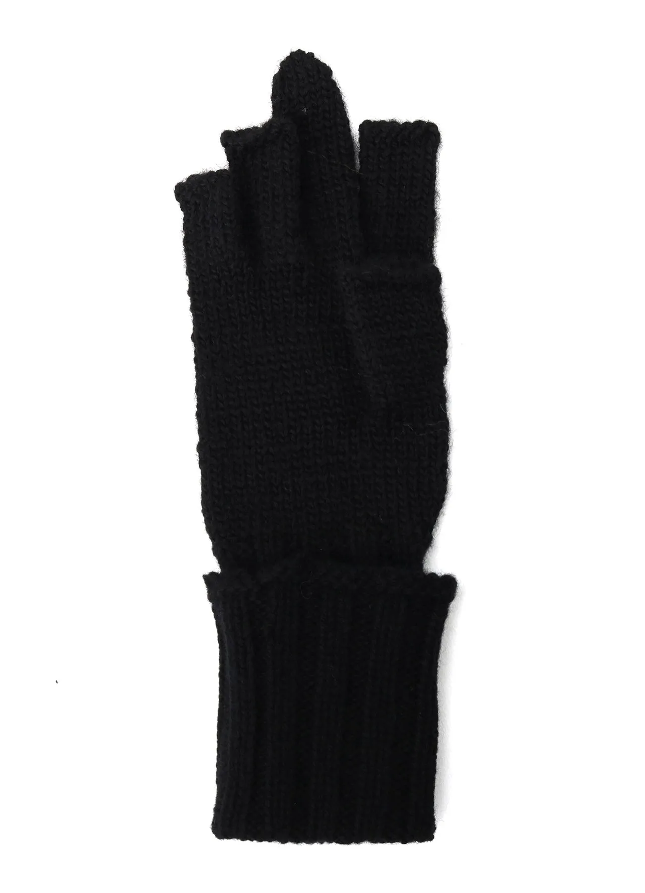 SLUB MIX BELTED MIDDLE FINGER GLOVE sold by Yohji Yamamoto product image thumbnail 5
