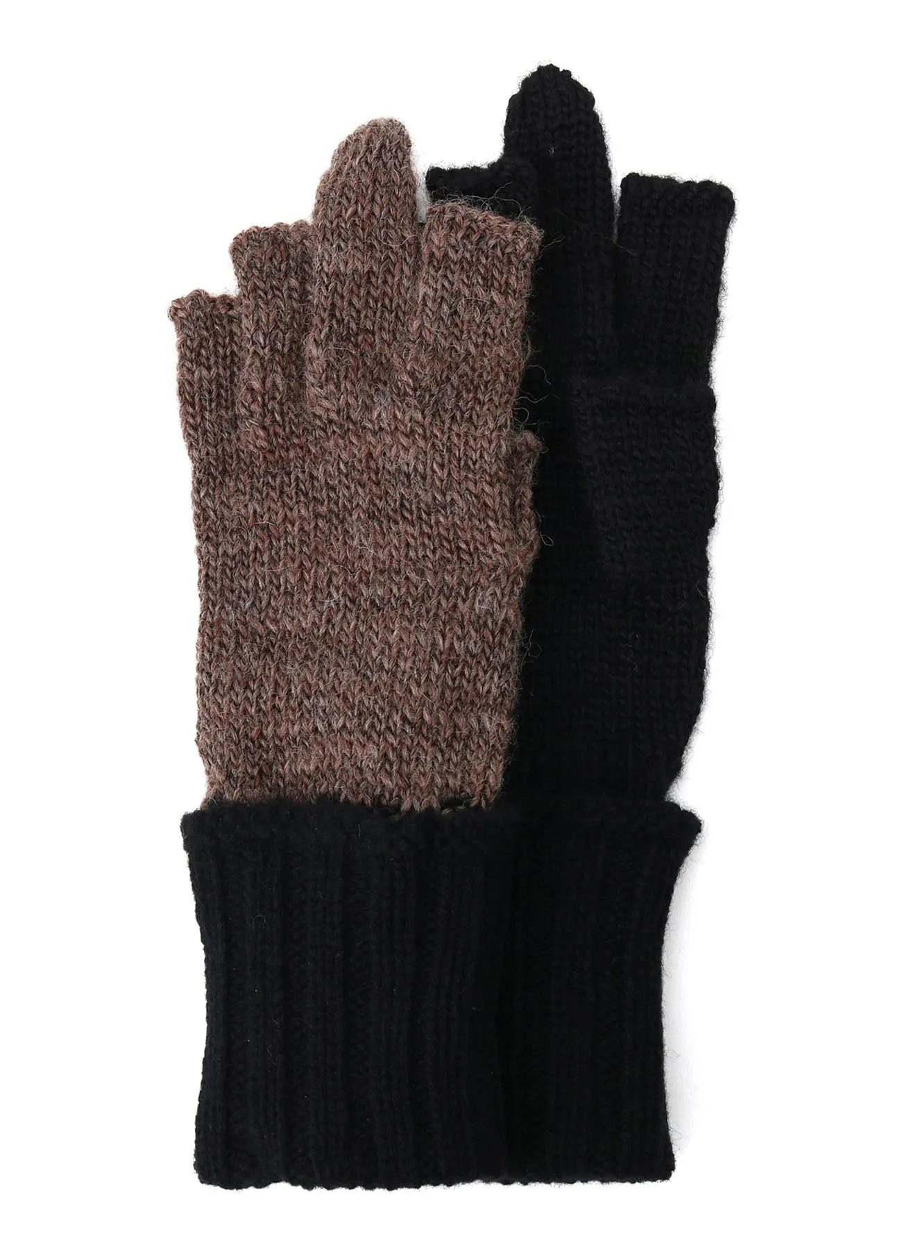 SLUB MIX BELTED MIDDLE FINGER GLOVE sold by Yohji Yamamoto product image thumbnail 3