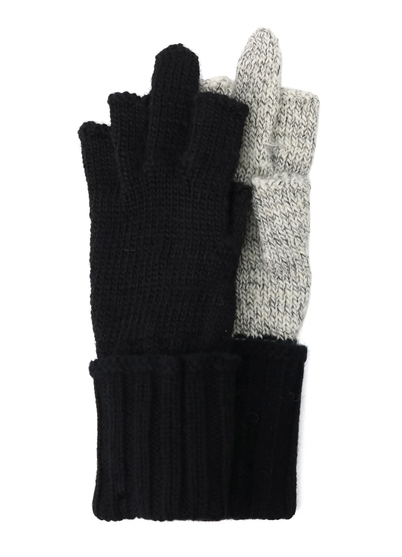 SLUB MIX BELTED MIDDLE FINGER GLOVE sold by Yohji Yamamoto product image thumbnail 3