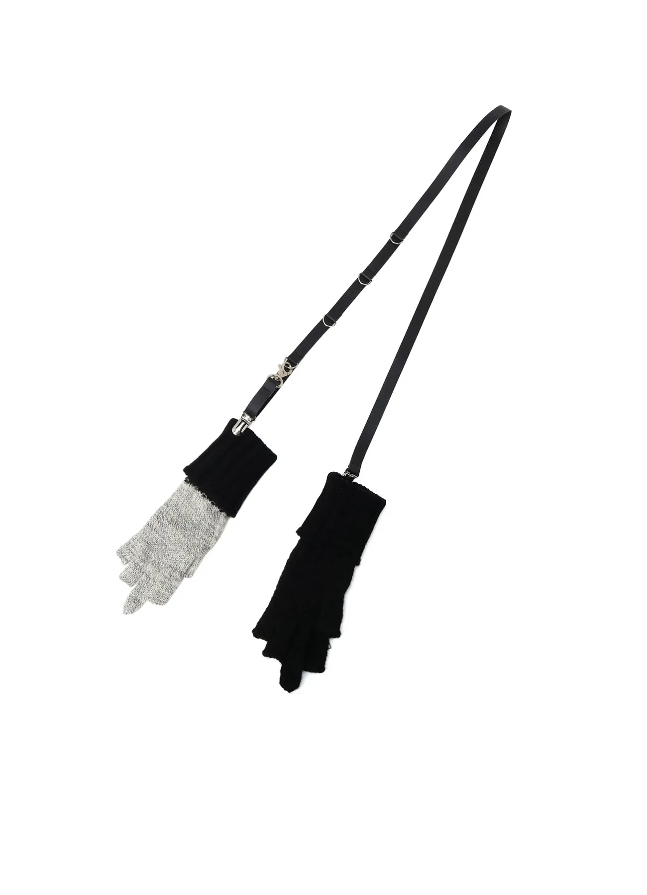 SLUB MIX BELTED MIDDLE FINGER GLOVE sold by Yohji Yamamoto