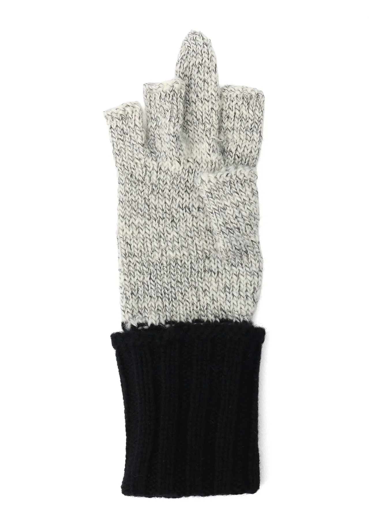 SLUB MIX BELTED MIDDLE FINGER GLOVE sold by Yohji Yamamoto product image thumbnail 5