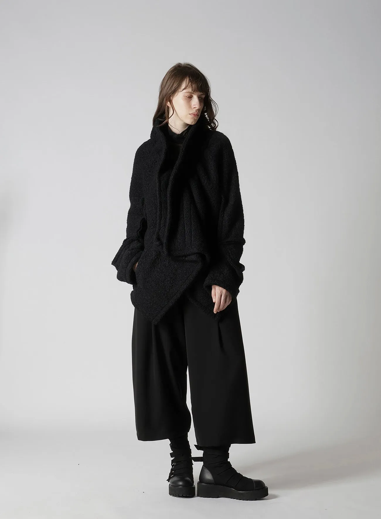 LOOP INLAY FRILLED COLLAR JACKET sold by Yohji Yamamoto product image thumbnail 4